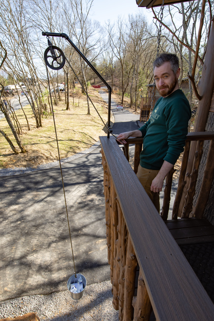 sanctuary treehouse resort bucket pulley