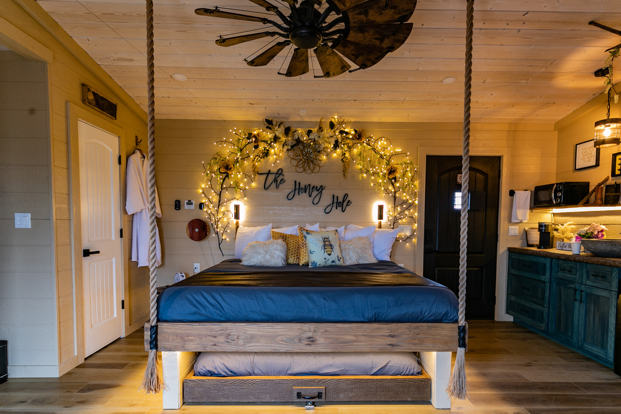 honey hole unique places to stay